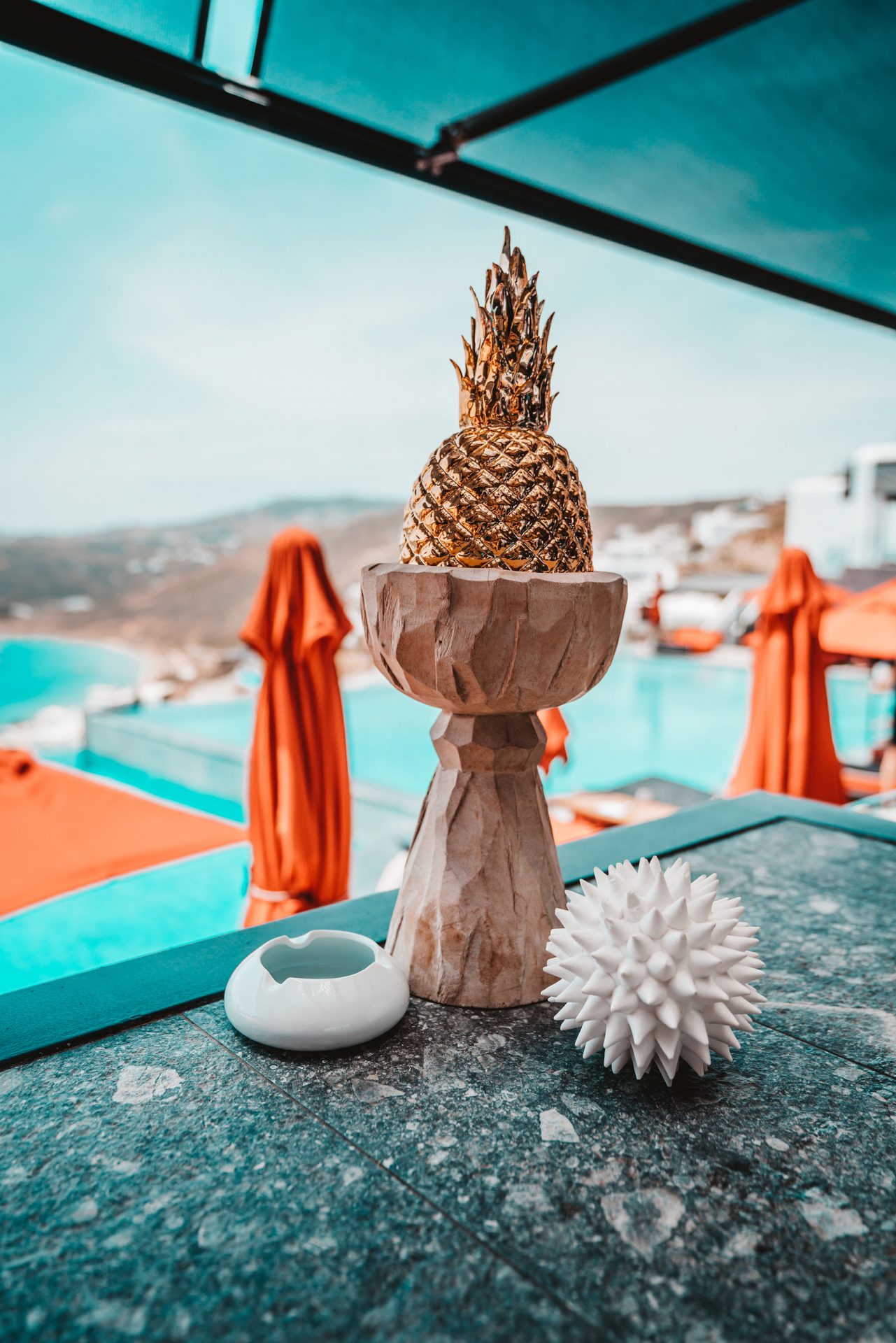 Golden Pineapple at Myconian Resort