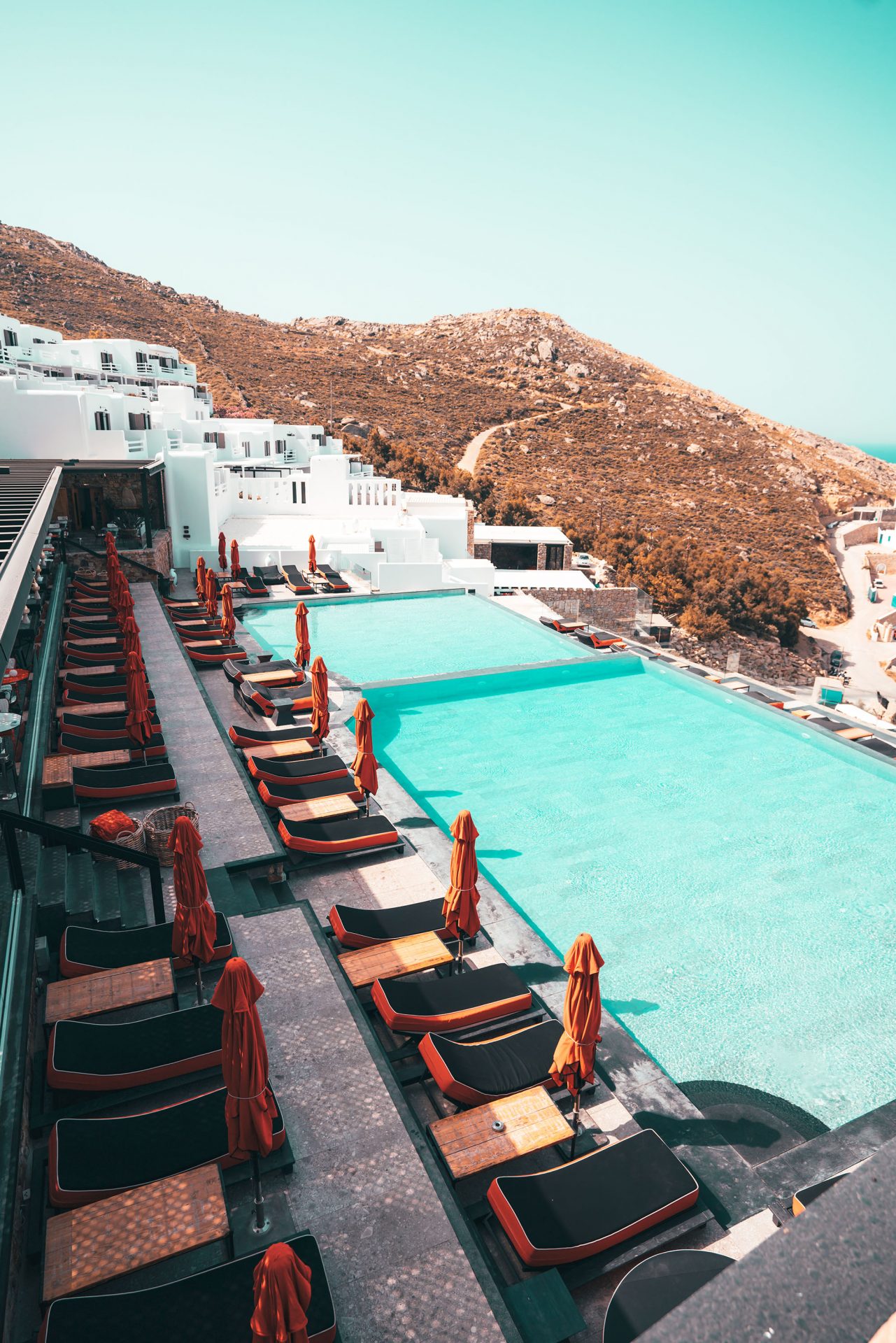 Exotic Poolside Resort With Lounges