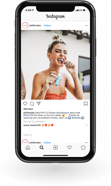 Philterlabs Instagram on a Phone