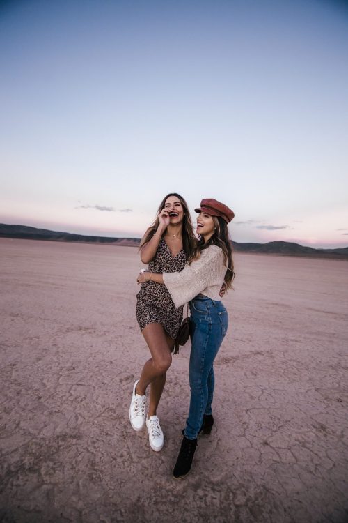 2 Girls Laughing in a Desert