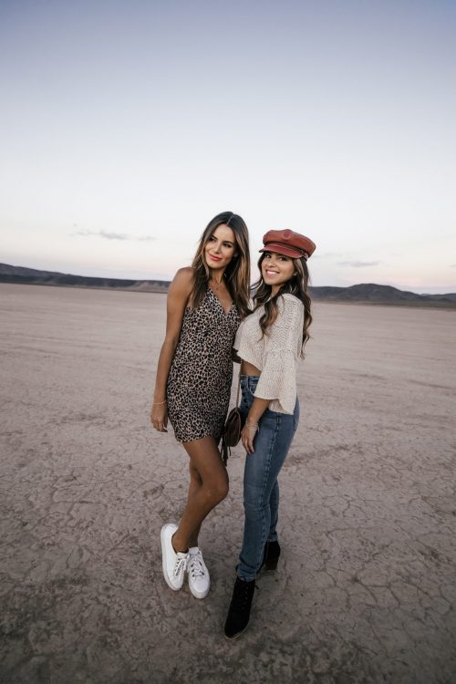 2 Girls Standing in a Desert